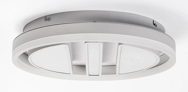 Gremin – LED плафон в бяло с дистанционно, Ø400мм, 55W, 3000-6000K