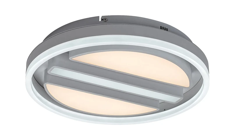 LED плафони Gremin – LED плафон в бяло с дистанционно, Ø400мм, 55W, 3000-6000K