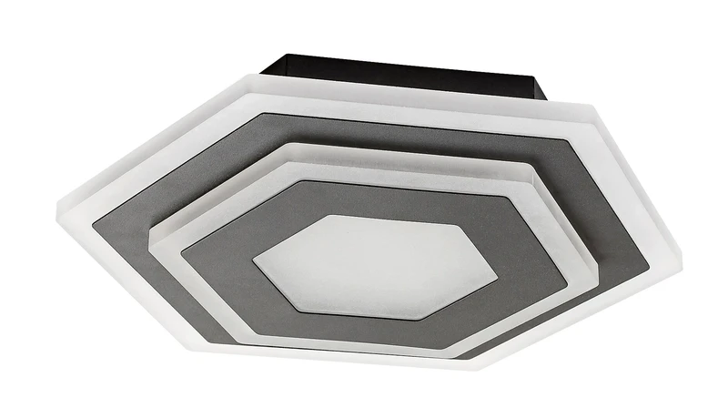 Bitsi – LED аплик в черно с бял абажур, 270×235мм, 23W, 3000K+6000K