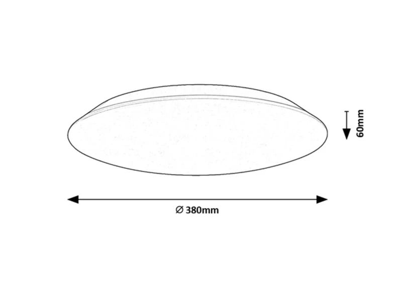Rorik – LED плафон в бяло, Ø380мм, 24W, 4000K