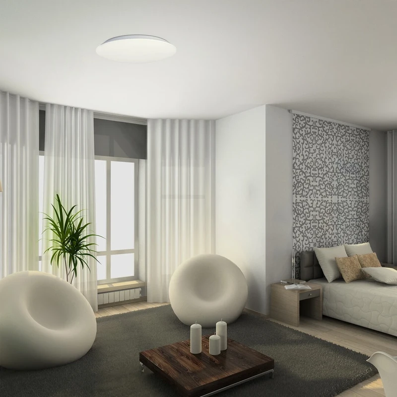 Rorik – LED плафон в бяло, Ø480мм, 45W, 4000K
