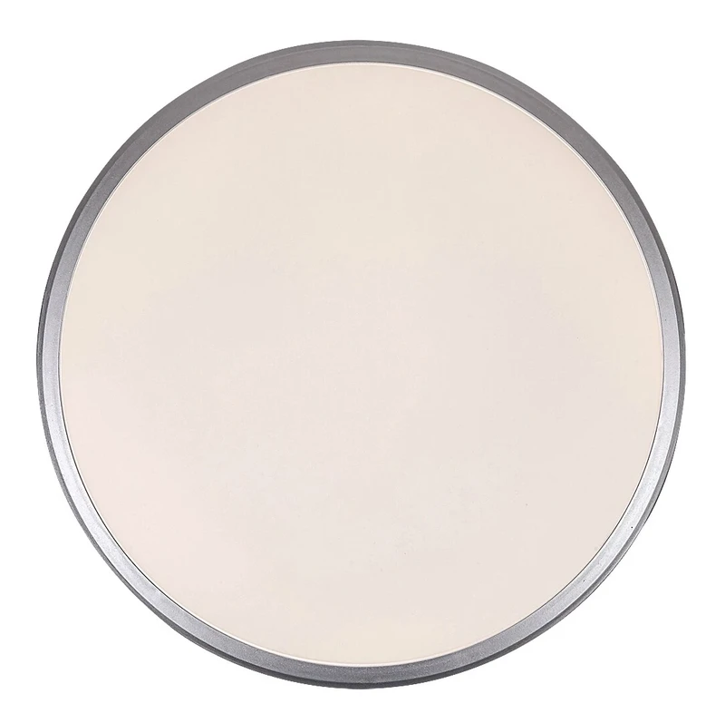 Engon – LED плафон в сребристо с бял абажур, Ø270мм, 18W, 4000K