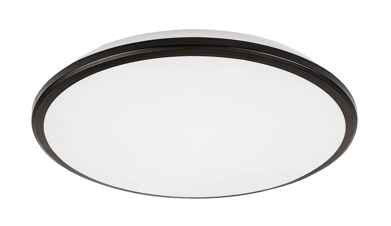 Engon – LED плафон в черно с бял абажур, Ø380мм, 24W, 3000K
