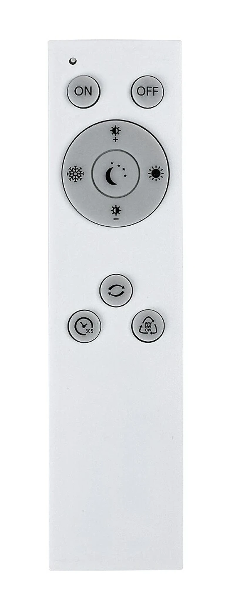 Gandor – LED плафон в черно/златно с бял абажур, Ø390мм, 24W, 3000-6500K