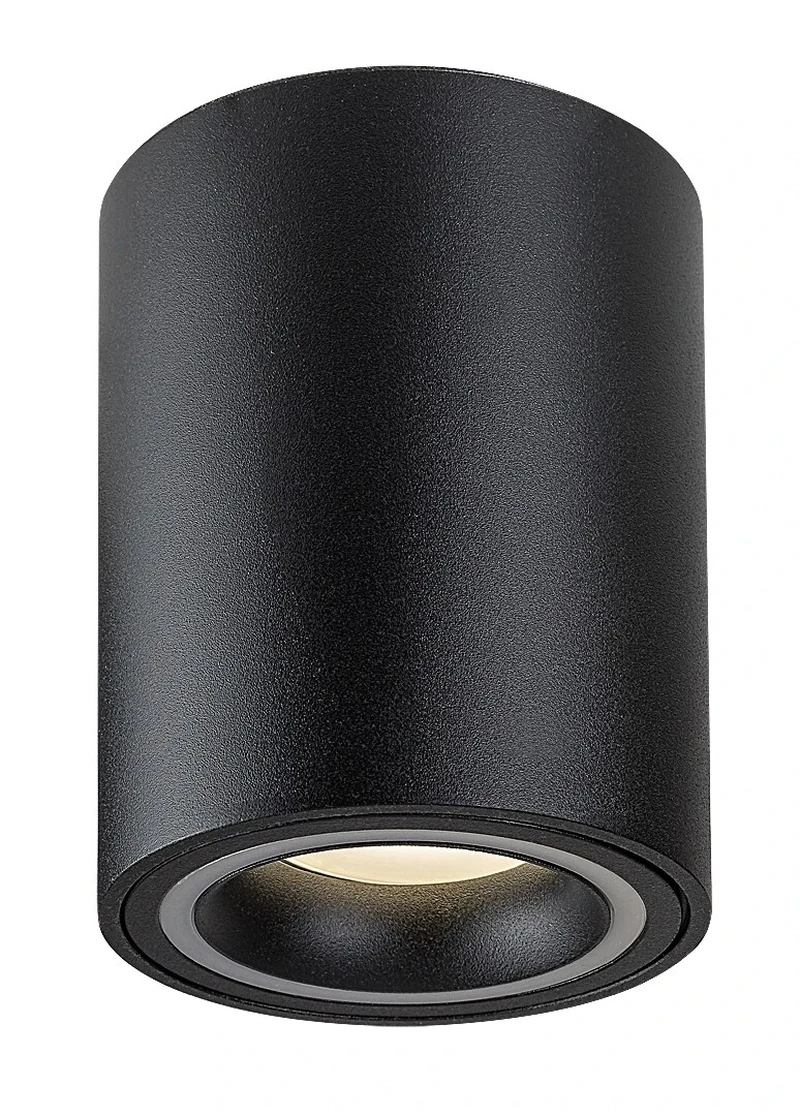 LED плафони Kobald – LED плафон за вграждане в черно/бяло, Ø80мм, 1×GU10, IP20