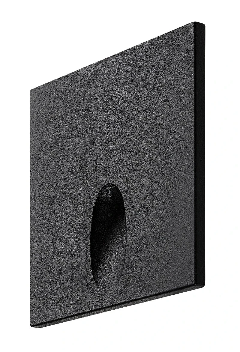 Boven – LED стенна лампа за стълби в черно, 65×60мм, 3W, 3000K, IP54