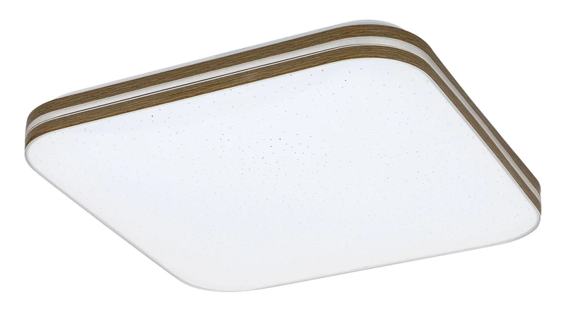Oscar2 – LED плафон в бяло с ефект звездно небе, 330×330мм, 18W, 3000K