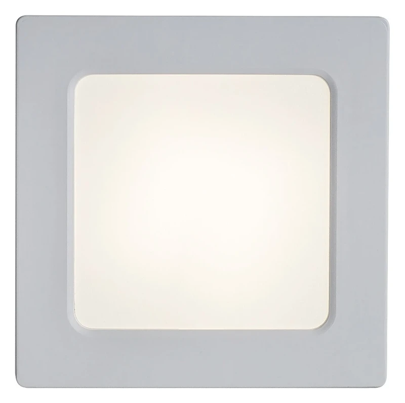 Shaun2 – LED плафониера в бяло, 120×120мм, 7W, 4000K