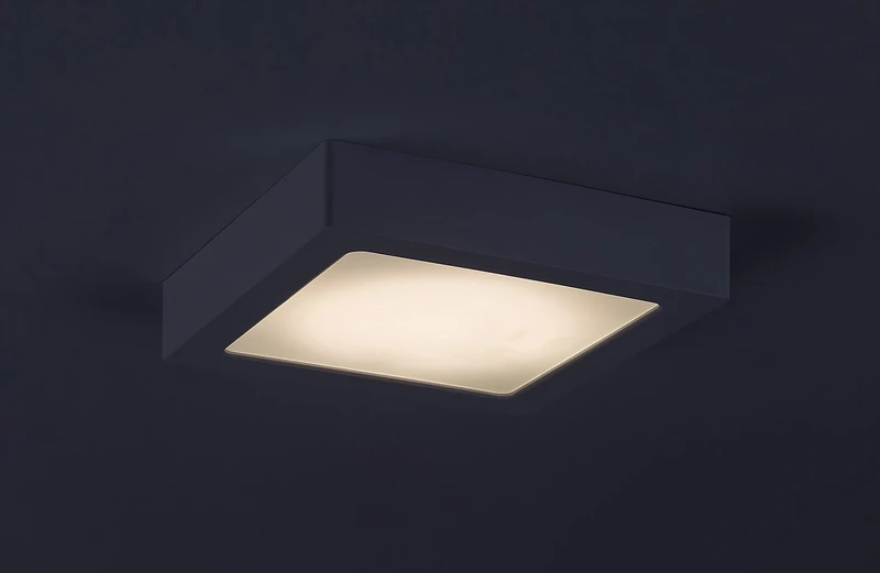 Shaun2 – LED плафон за вграждане в бяло, 165×165мм, 15W, 4000K