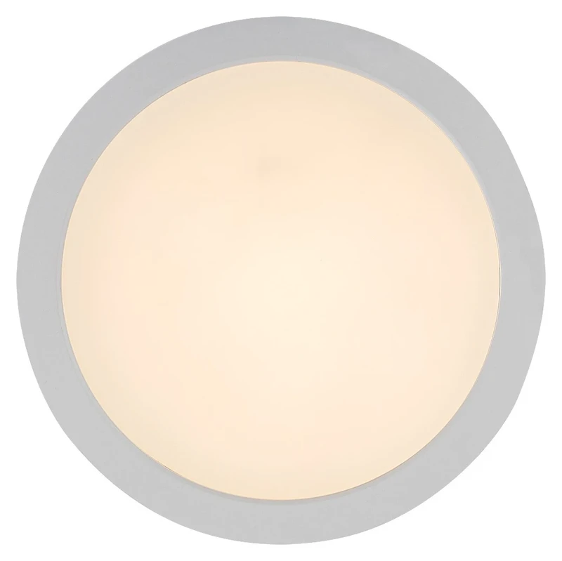 Shaun2 – LED плафон в бяло, Ø220мм, 24W, 3000K
