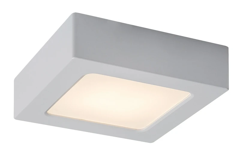 Shaun2 – LED плафон за вграждане в бяло, 120×120мм, 7W, 3000K