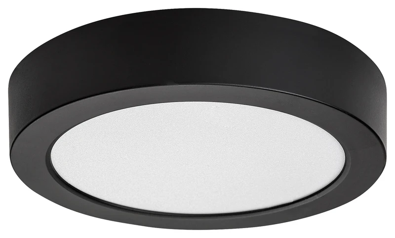Shaun2 – LED плафон в черно/бяло, Ø165мм, 15W, 3000K