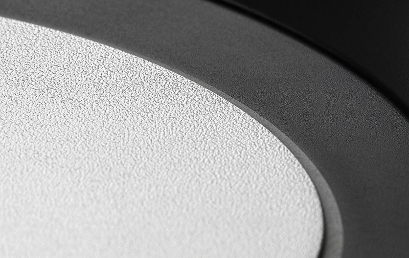 Shaun2 – LED плафон в черно/бяло, Ø165мм, 15W, 3000K