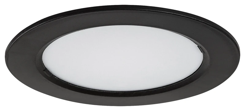 Shaun2 – LED вградена лампа в черно/бяло, Ø120мм, 6W, 3000K