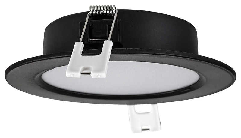 Shaun2 – LED вградена лампа в черно/бяло, Ø120мм, 6W, 3000K