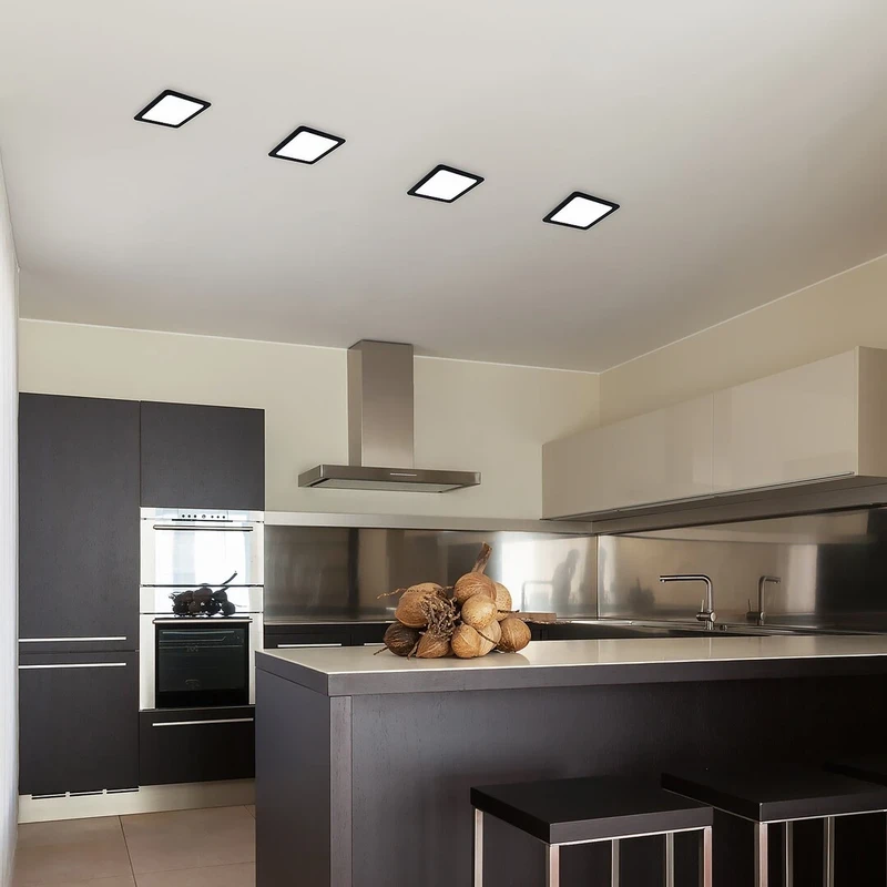 Shaun2 – LED вградено осветление в черно/бяло, 120×120мм, 6W, 3000K