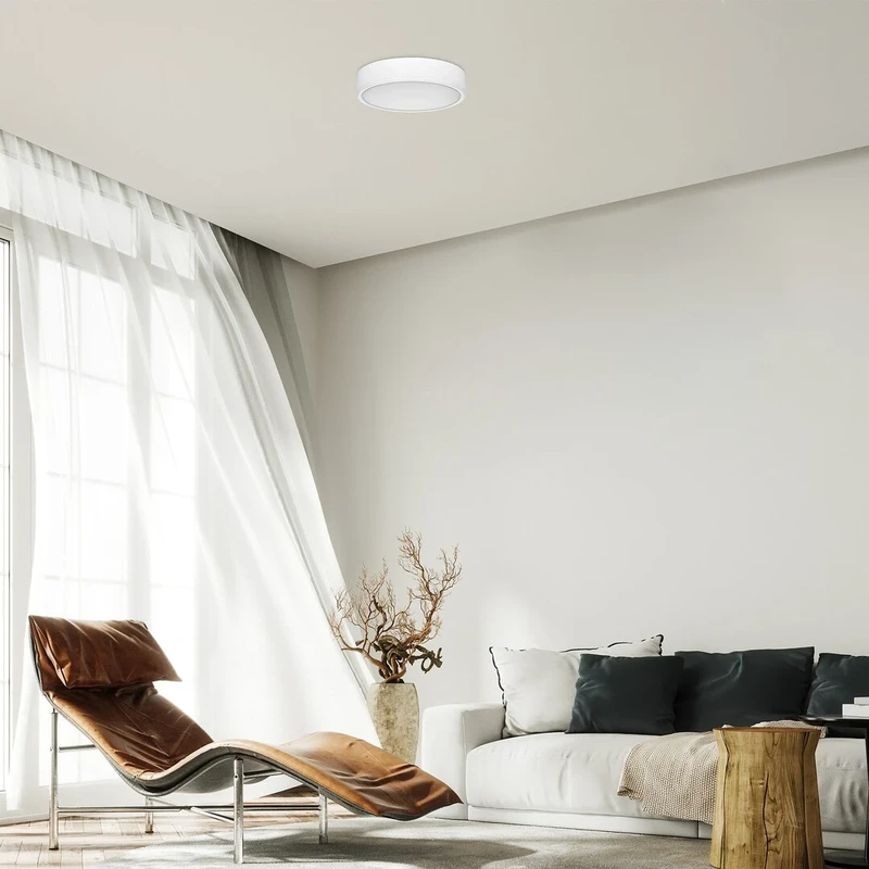 Lauri – LED плафон в бяло, Ø215мм, 22W, 3000-6000K
