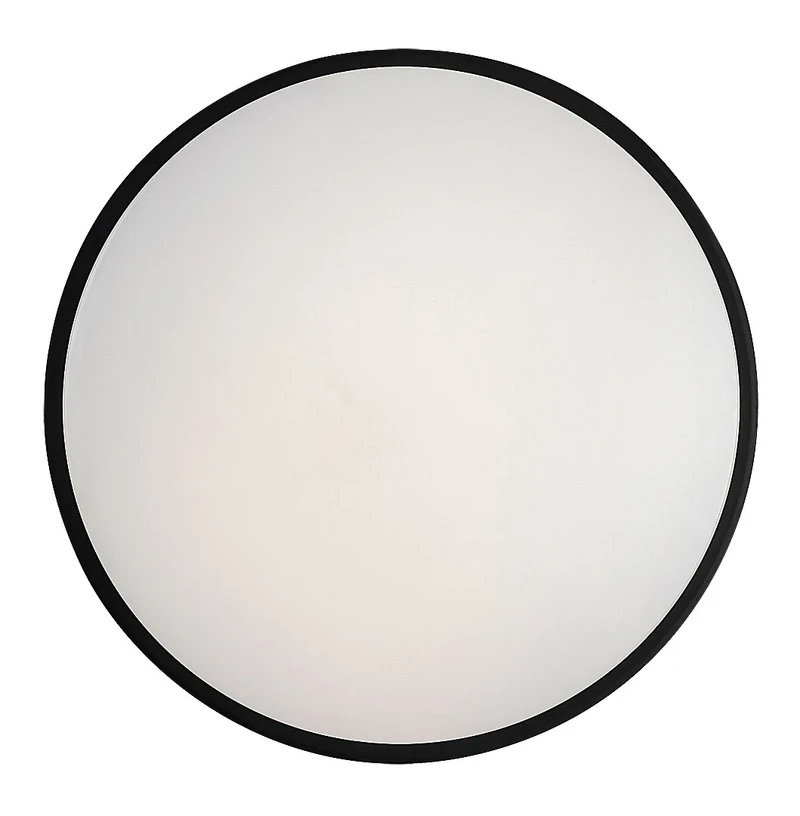 Samira – LED плафон за баня в черно/бяло, Ø420мм, 48W, 4000K, IP44