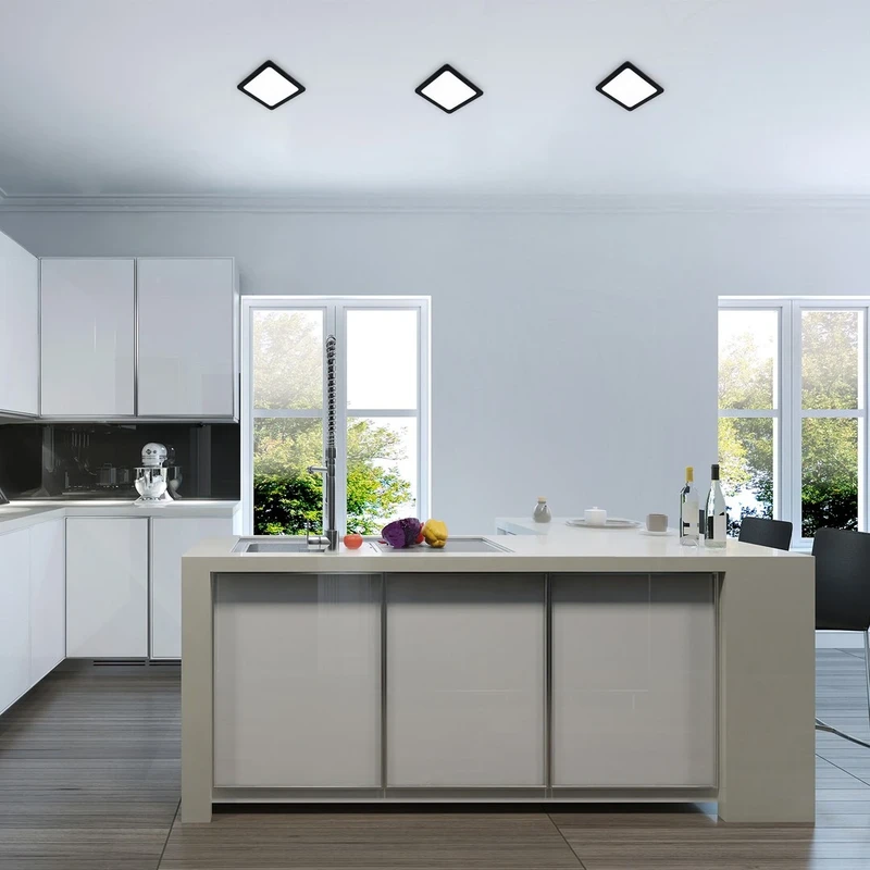 Shaun2 – LED вградено осветление в черно/бяло, 90×90мм, 3W, 4000K