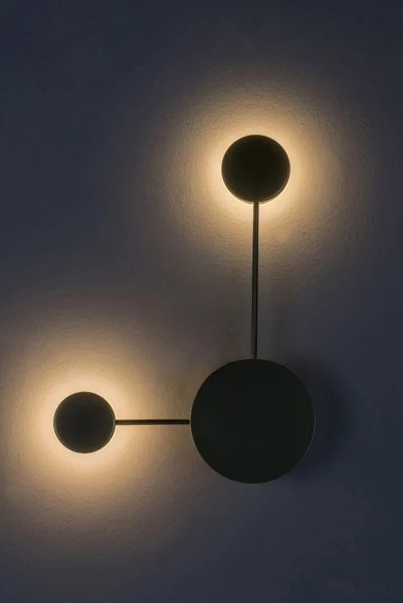 Amadeo – LED аплик в шампанско златно с бял абажур, 440×475мм, 7W, 3000K
