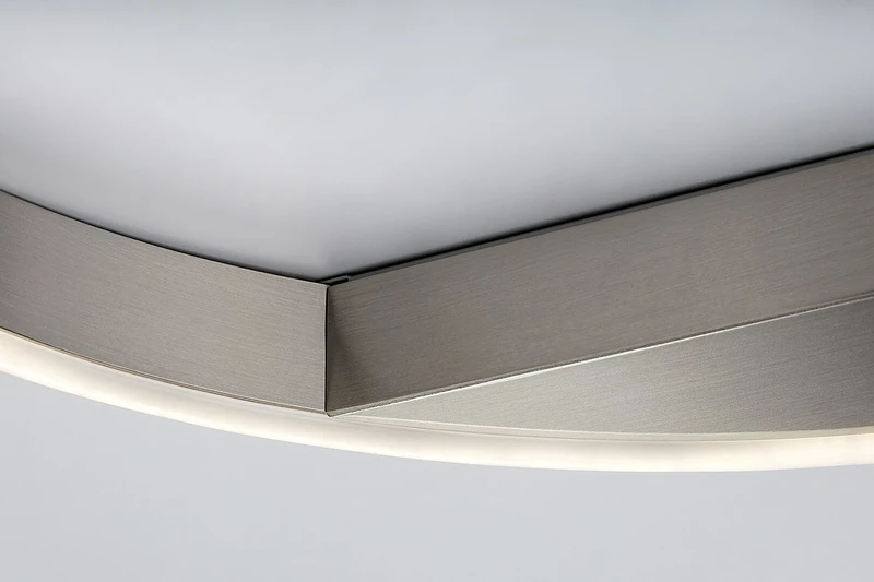 Thrac – LED плафон в бруширан алуминий, Ø400мм, 20W, 4000K