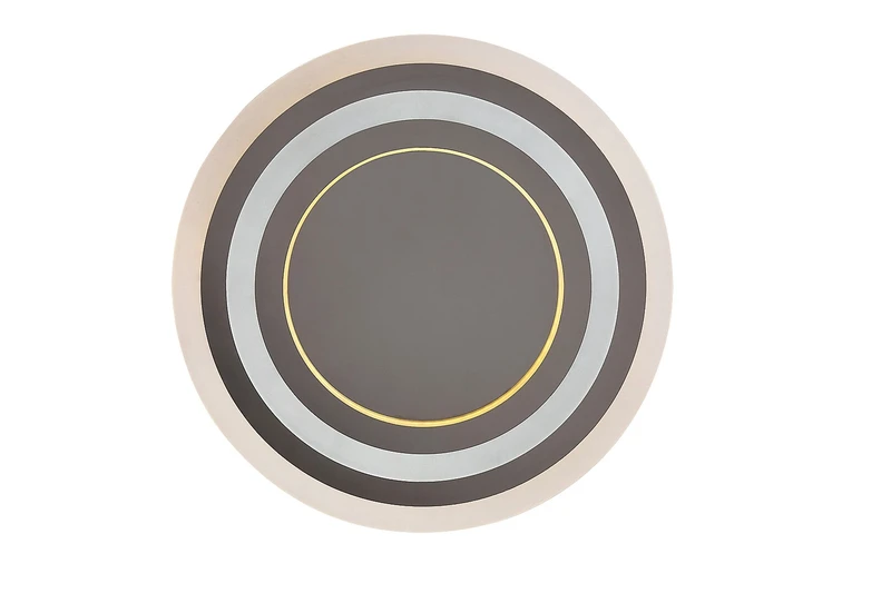 Taneli2 – LED плафон в хром с бял акрил, Ø450мм, 56W, 3000-6000K, димируем