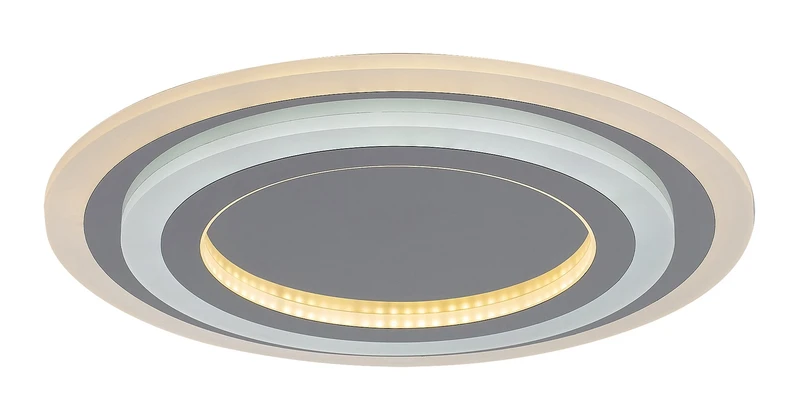 LED плафони Taneli2 – LED плафон в хром с бял акрил, Ø450мм, 56W, 3000-6000K, димируем