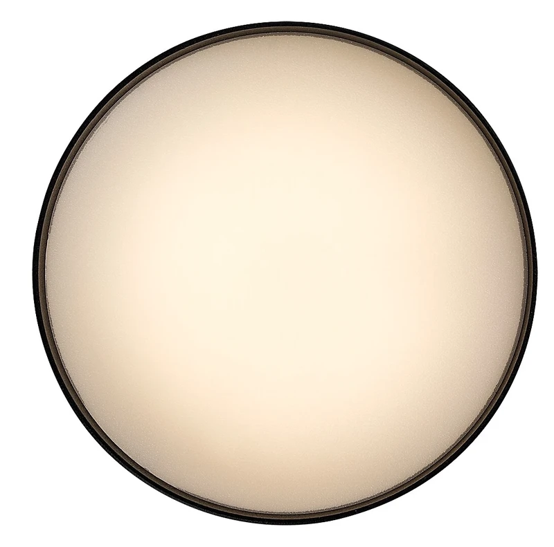 Ovidia – LED плафон за вграждане в черно/бяло, Ø110мм, 16W, 3000K