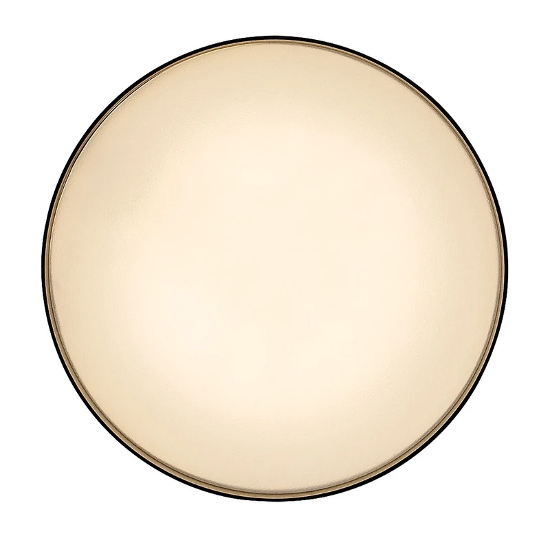 Ovidia – LED плафон за вграждане в черно/бяло, Ø140мм, 24W, 3000K