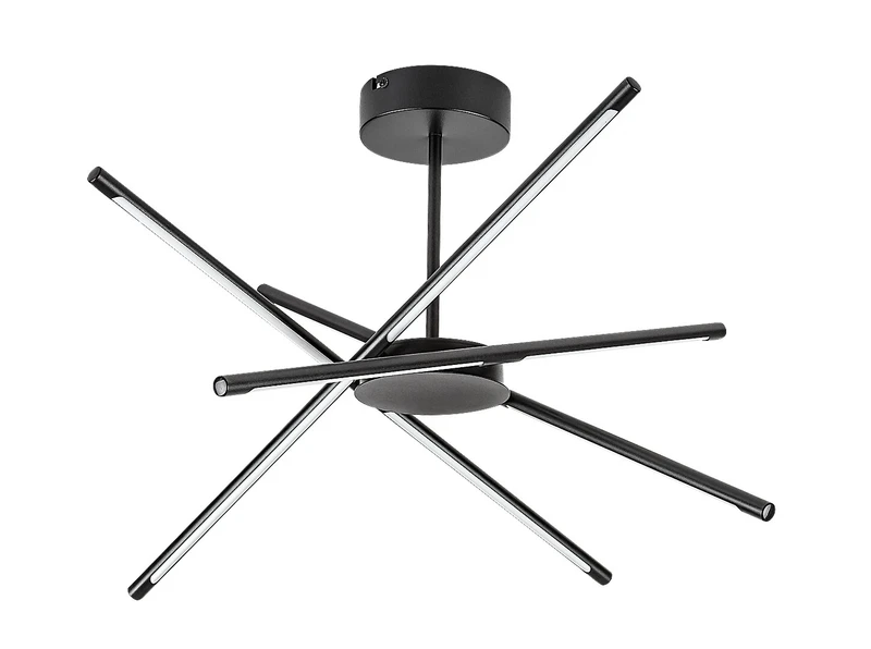 Henli2 – LED плафон в черно/бяло, 660×660мм, 40W, 3000K
