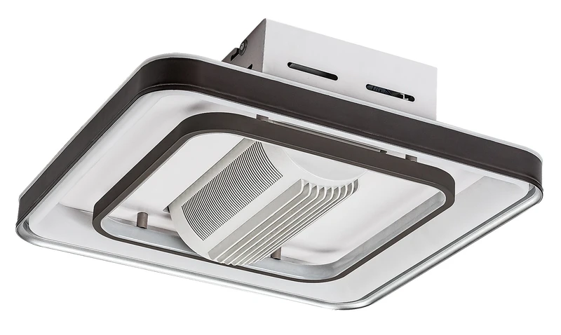 Aireon – LED плафон с вентилатор в черно/бяло, 480×480мм, 50W, 3000-6000K
