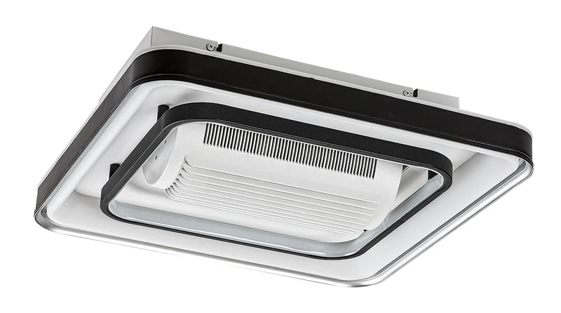 Aireon – LED плафон с вентилатор в черно/бяло, 480×480мм, 50W, 3000-6000K