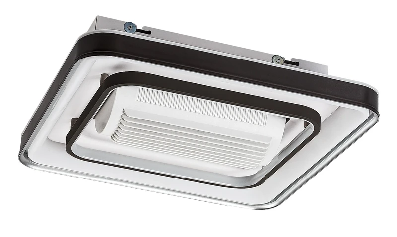 LED плафони Aireon – LED плафон с вентилатор в черно/бяло, 480×480мм, 50W, 3000-6000K