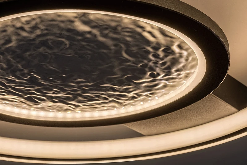 Aranis – LED плафон в черно/бяло, Ø410мм, 50W, 3000K