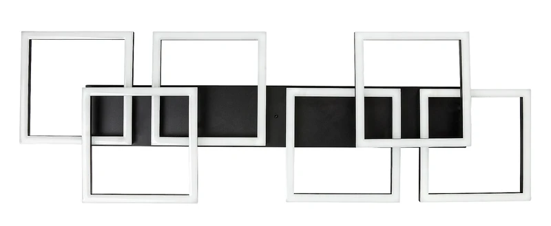 Fatma – LED плафон в черно с бял абажур, 1000×330мм, 40W, 3000-6500K