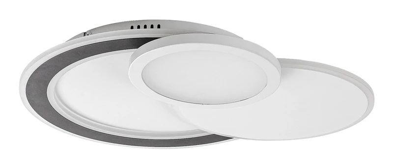 LED плафони Stavros – LED плафон в черно с бял абажур, 580×400мм, 40W, 3000-6500K, RGB