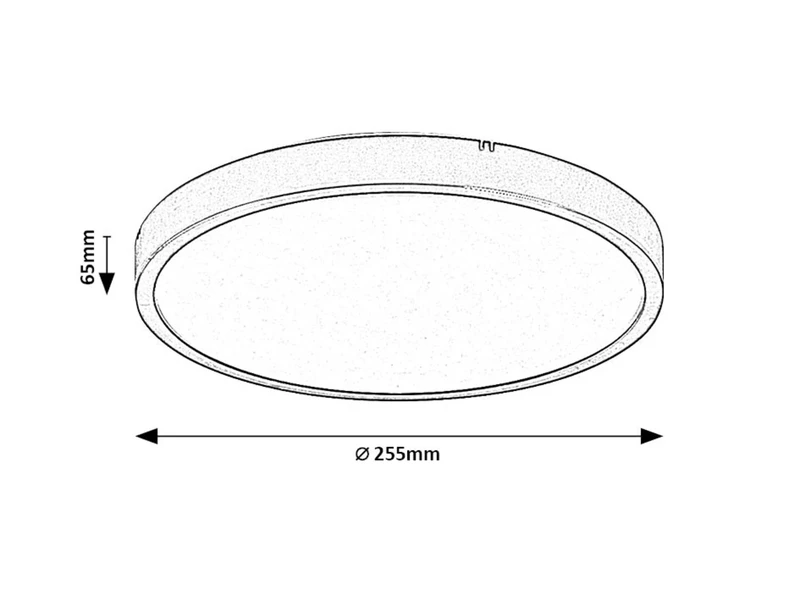 Alenzo – LED панел в бяло, Ø255мм, 12W, 3000-6000K, IP44