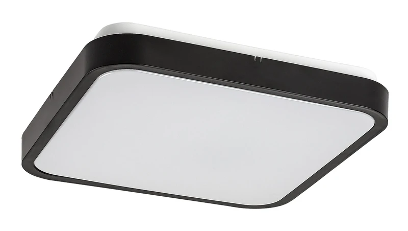 Alenzo – LED панел в черно с бял дифузер, 290×290мм, 24W, 3000-6000K, IP44
