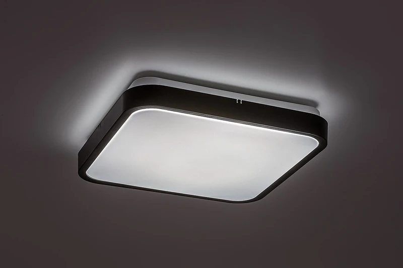 Alenzo – LED панел в черно с бял дифузер, 290×290мм, 24W, 3000-6000K, IP44
