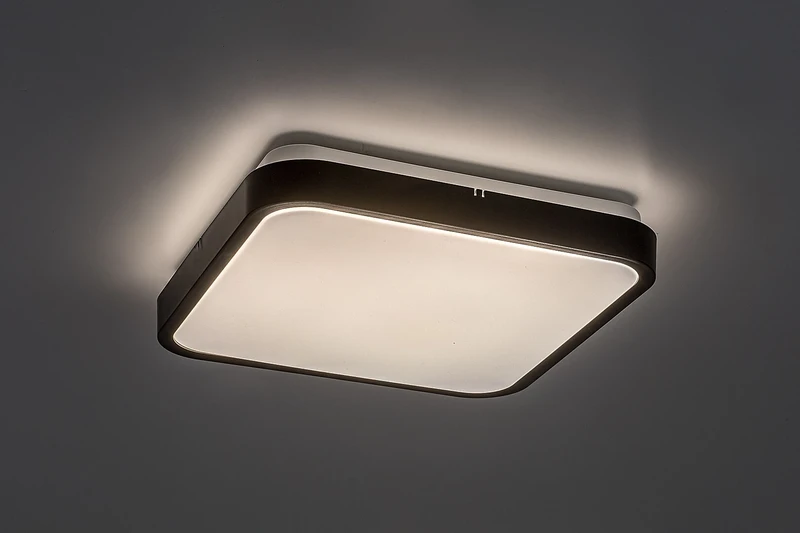 Alenzo – LED панел в черно с бял дифузер, 290×290мм, 24W, 3000-6000K, IP44