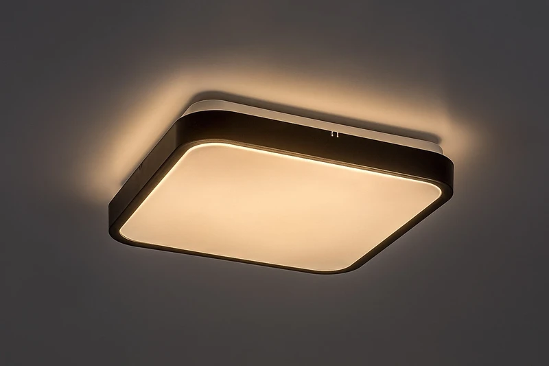 Alenzo – LED панел в черно с бял дифузер, 290×290мм, 24W, 3000-6000K, IP44