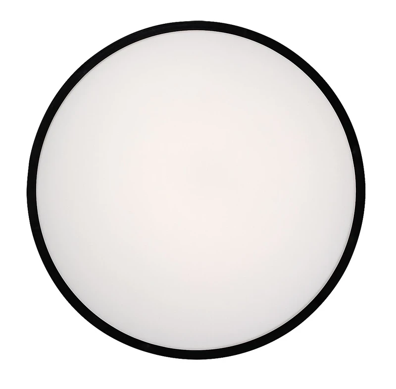 Alenzo – LED панел в черно с бял плафон, Ø420мм, 36W, 3000-6000K, IP44