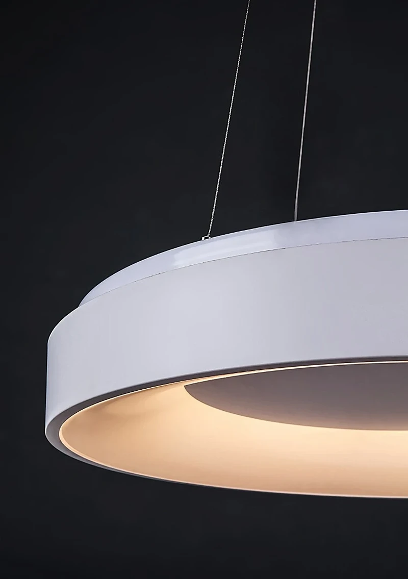 Ceilo – LED пендел в бяло с дистанционно, Ø480мм, 38W, 3000-6500K
