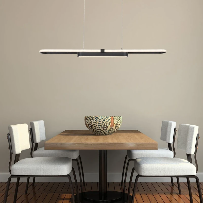 Contessa – LED пендел за кухня в черно/бяло, 1000мм, 48W, 4000K