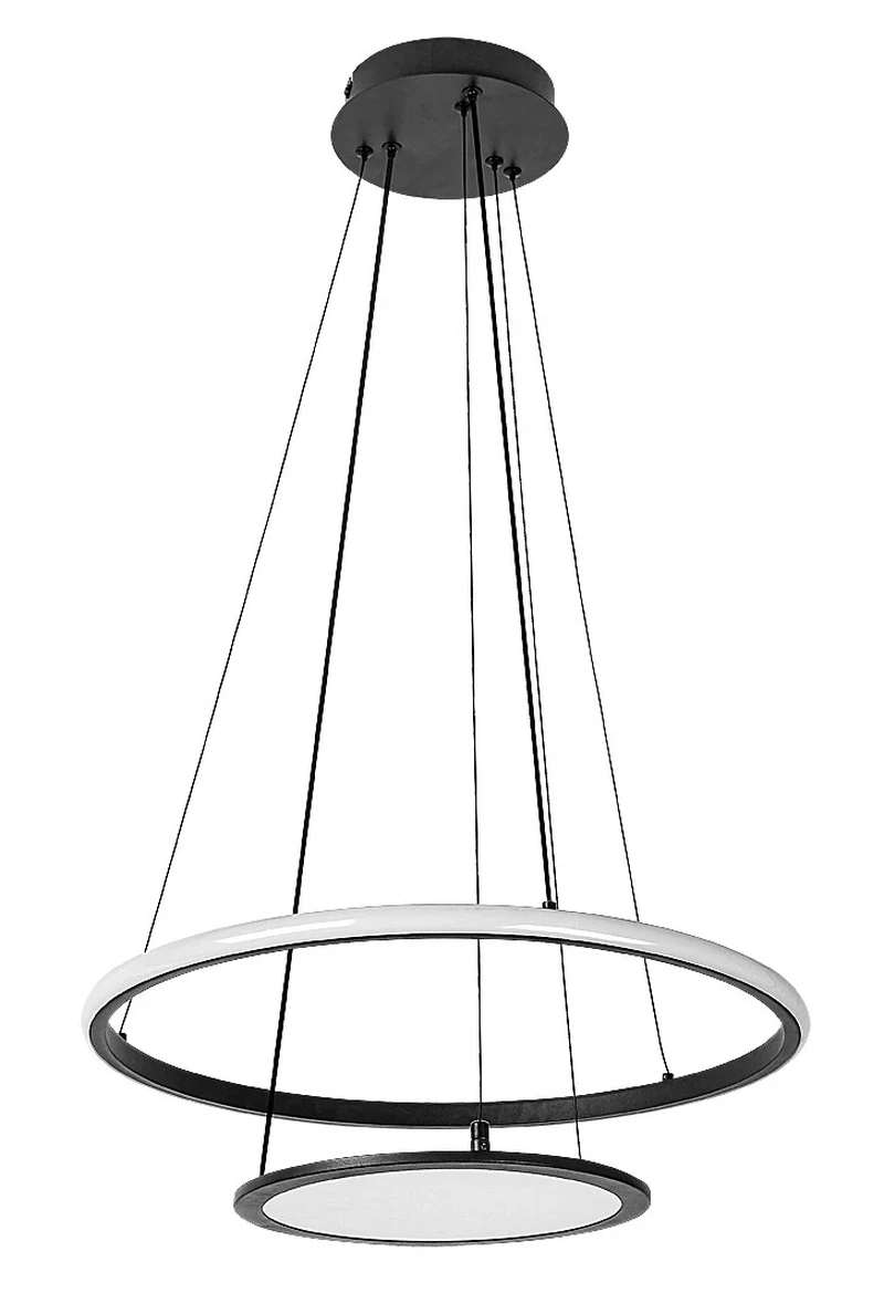Jasero – LED пендел с регулируема светлина в черно/бяло, Ø510мм, 42W, 3000-6500K