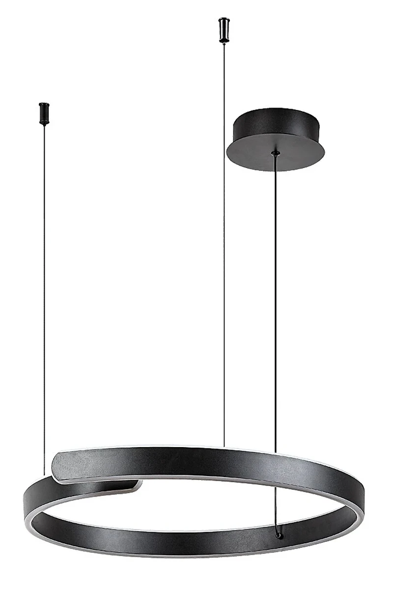 Silnora – LED пендел в черно със силиконов абажур, 570×530мм, 35W, 3000-6500K