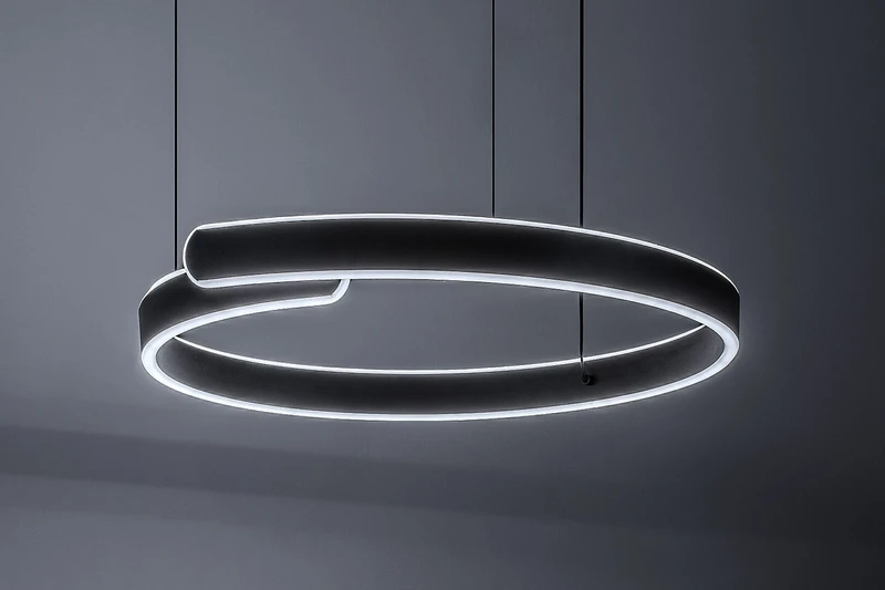 Silnora – LED пендел в черно със силиконов абажур, 570×530мм, 35W, 3000-6500K