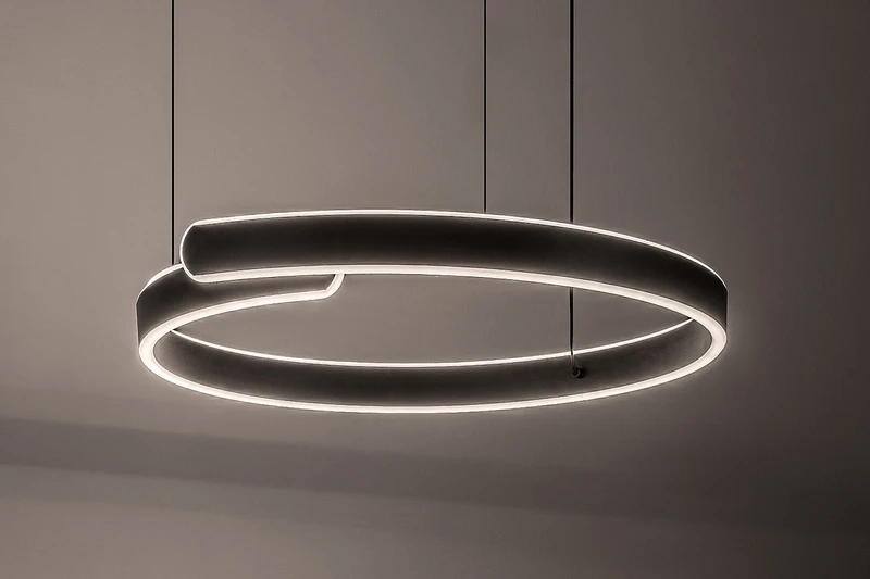Silnora – LED пендел в черно със силиконов абажур, 570×530мм, 35W, 3000-6500K