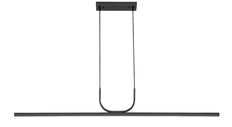 Elia – LED пендел за кухня в черен мат с бял абажур, 1200мм, 25W, 3000K