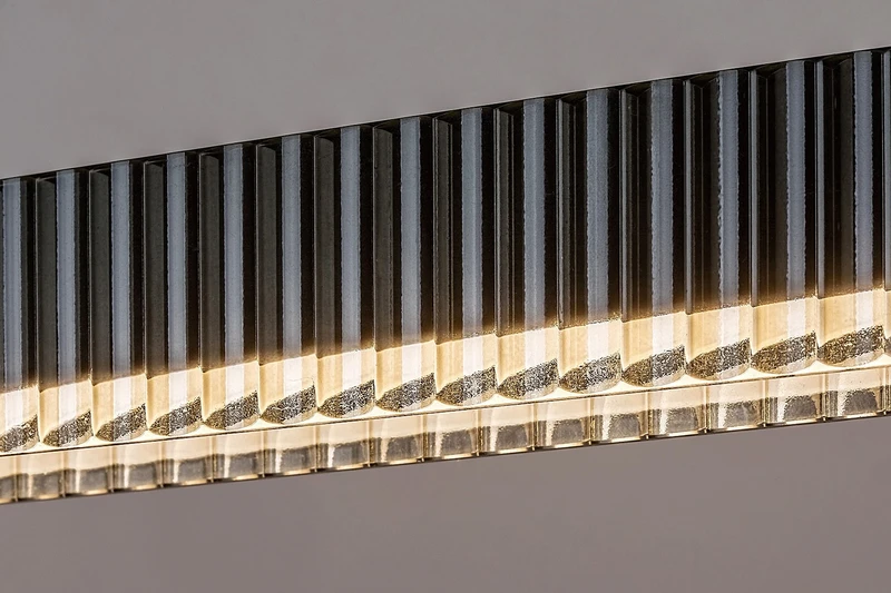Cital – LED пендел в черно с бяло рифелено стъкло, 1000мм, 36W, 3000K